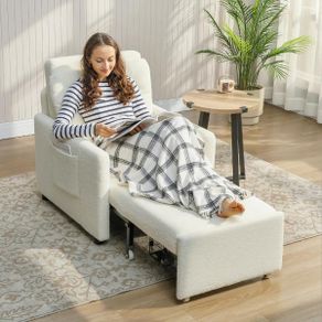 Convertible Chair Bed with Storage
