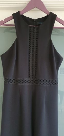 NEW LOOK black cropped leg jumpsuit Sz 10