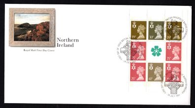 1994 Great Britain Northern Ireland Stamp Booklet Pan Royal Mail Addressed First Day Cover (FDC)