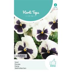HT Pansy Silverbride Viola Seeds 0.4g | Sow in July