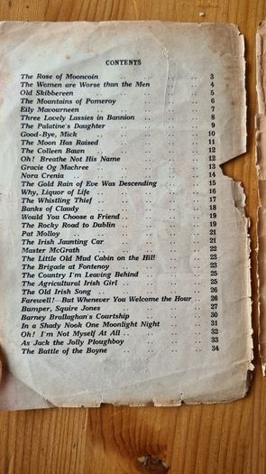 1916  Songs Book. Plus 2 Other Vintage Song Books.