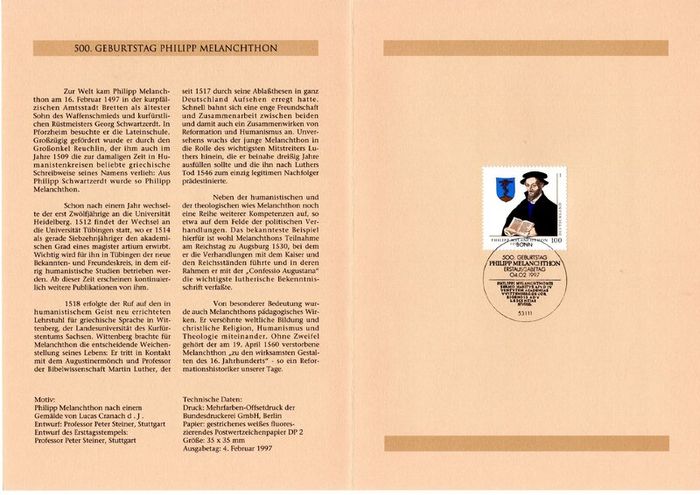 1997 Bundes Republic Deutschland (Germany) Federal Annual Stamp EFT Collection incl 45 images of contents