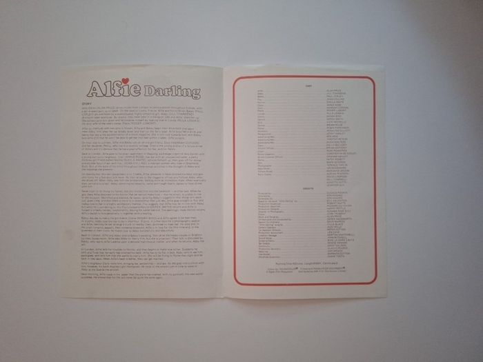 1975 Alfie Darling Press Kit