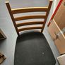Solid Oak Table and Chairs Image 4