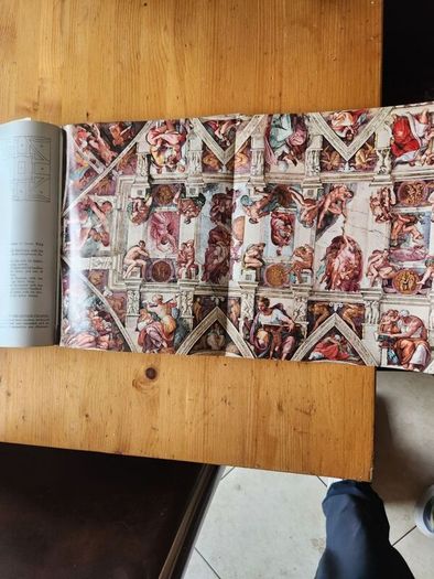 Michelangelo And Raphael In The Vatican. All The Sistinechapel, The Stanzas And The Loggias. First Edition Special Large Volume Paperback In Good Condition.
