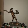 Sculpture W/Spear & Shield Leonidas vintage Image 4