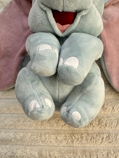 Ty Sparkle Disney Dumbo Plush Elephant NOT Working approx. 25 cm. Used Please see photos