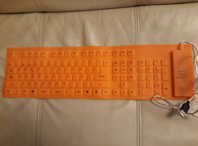 85 Keys Silicone Keyboard Fully Sealed Design Lightweight Portable Silent Soft Comfortable USB Wired Keyboard for PC Laptop