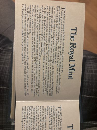 UK Proof Set 1985