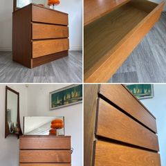 Vintage Retro Mid Century Teak Dressing Table
