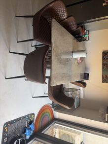 Dining Table with chairs - hardly used