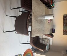 Dining Table with chairs - hardly used
