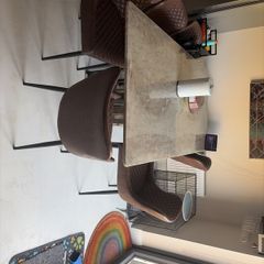 Dining Table with chairs - hardly used