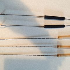 Kitchen Tongs & 3 Skewers (brand New).