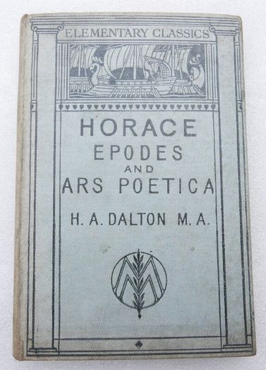 Horace Epodes and Ars Poetica.