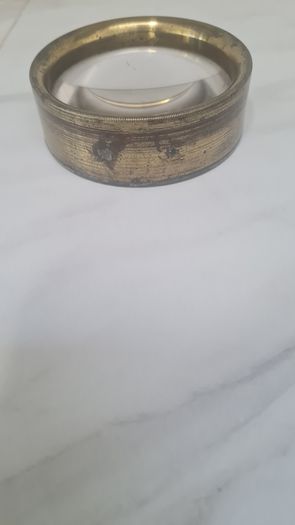 Antique desk magnifier