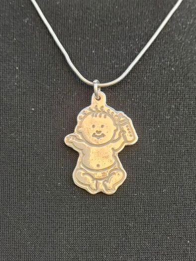New Baby Sterling Silver Pendant Set