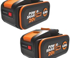 2 x Genuine WORX WA3644 20V 4.0Ah PowerShare Pro Batteries - New