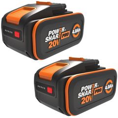 2 x Genuine WORX WA3644 20V 4.0Ah PowerShare Pro Batteries - New