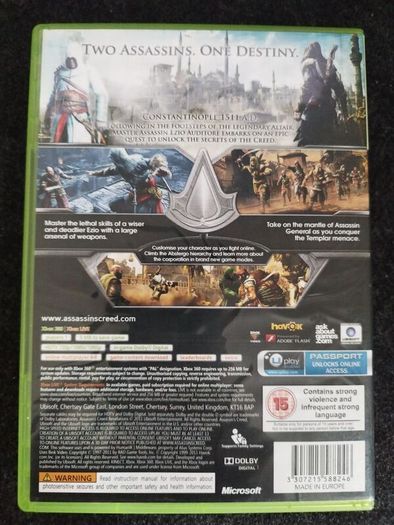 Assassin's Creed Revelations. Xbox 360