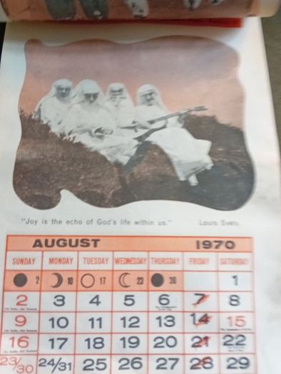 Franciscian Calendar 1970