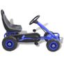 Pedal Go-Kart with Pneumatic Tyres Blue Image 2