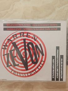 Warren Zevon CD (Promo) - Transverse City