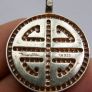 THOMAS SABO 925 Serling Silver Lucky Great Blessing Symbol  Pendant with Stone Detail Image 9