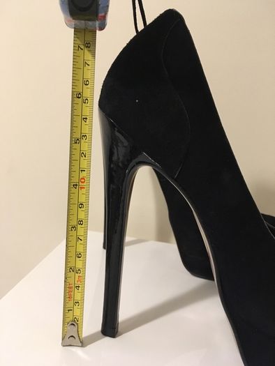 Carvela black suede heels
