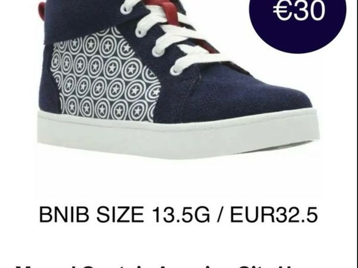 Clarks Hi Top Captain Marvel, 13.5G UK / 32.5 EUR