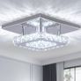 NEW SALE | Mini Crystal Chandelier Mount Crystal Ceiling Light Finish Chrome Crystal Pendant for Living Room Kitchen Office Bedroom Dining Room Island Image 2