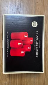 Battery candles set of 5 with remote