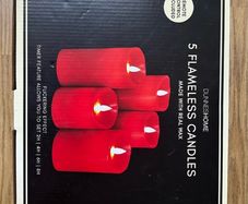 Battery candles set of 5 with remote