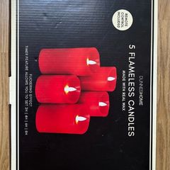 Battery candles set of 5 with remote