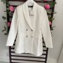 blazer Bnwt Zara longline ivory cream shade size large Image 6