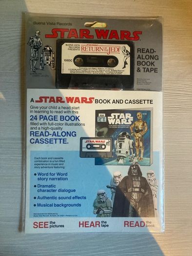 vintage star wars return of the Jedi read-along