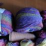 Knitting Yarn (reds, purples, pinks, greens) Image 2