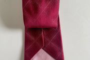 Thomas Pink 100% Silk Berry Pink Designer Tie Luxury Made in UK