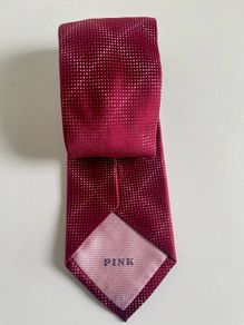 Thomas Pink 100% Silk Berry Pink Designer Tie Luxury Made in UK