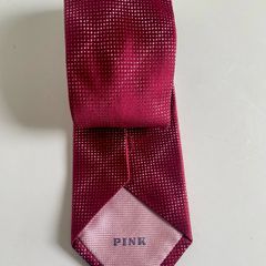 Thomas Pink 100% Silk Berry Pink Designer Tie Luxury Made in UK
