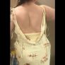 Satin yellow dress Image 2