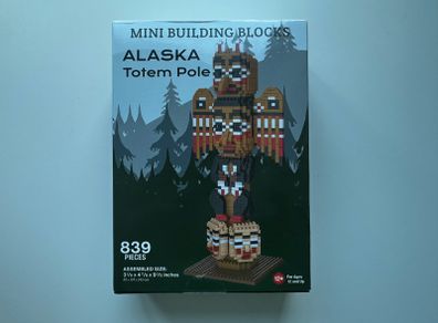 Alaska Totem Pole Mini Building Blocks (Lego dupe)