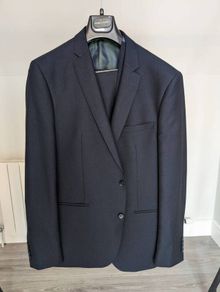 3-piece Remus Uomo Navy Slim Fit Suit