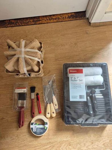 White Paint and painting tools