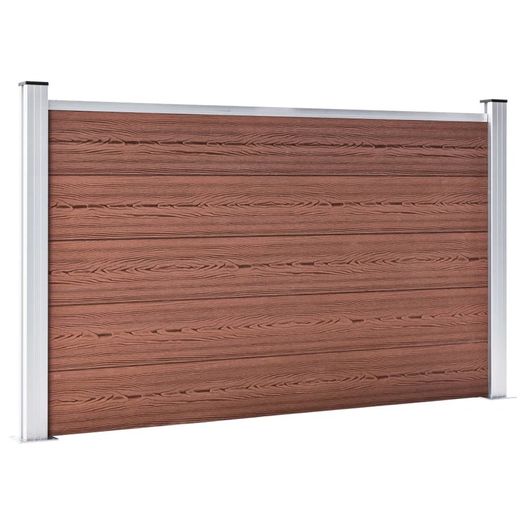 Garden Fence WPC 353x106 cm Brown