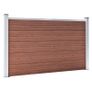 Garden Fence WPC 353x106 cm Brown Image 2
