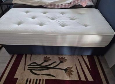 Single mattress base and  headboard