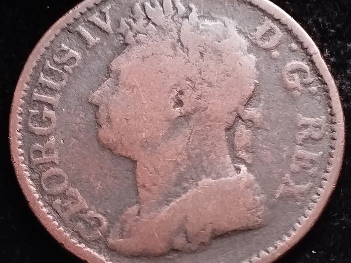 #406 - Hibernia - Ireland - 1822 - Half Penny