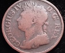 #406 - Hibernia - Ireland - 1822 - Half Penny