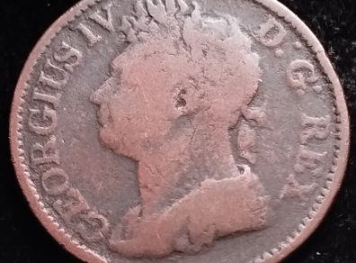 #406 - Hibernia - Ireland - 1822 - Half Penny